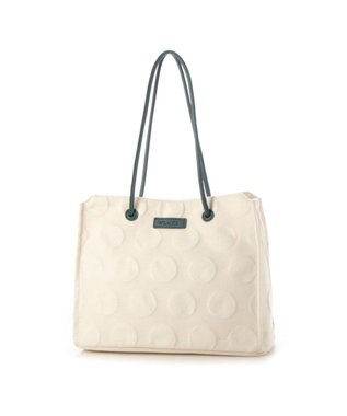 Y'SACCS ヒートエンボス ポルカドットキャンバストートSサイズ