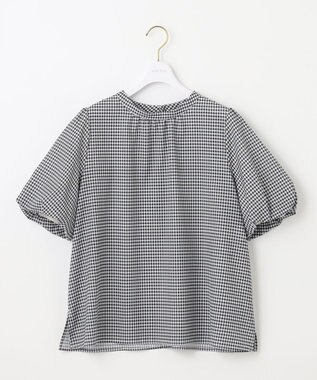 ANY SIS 【洗える】シアーストライプ ブラウス ギンガム