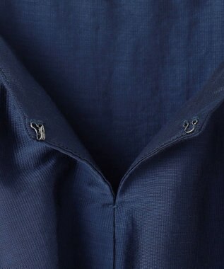 UNFILO ライトシアー ラッフルブラウス ダークブルー