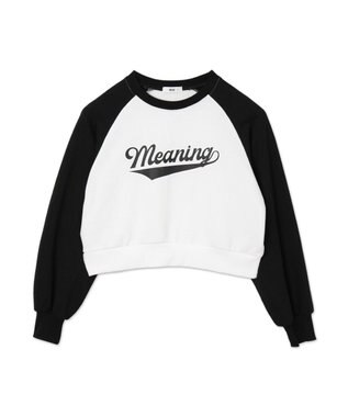 WEGO チームロゴラグランショートスウェット ブラック