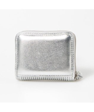 UNBILLION ペルケ perche / シーププリーツ・ジャバラカードウォレット シルバー