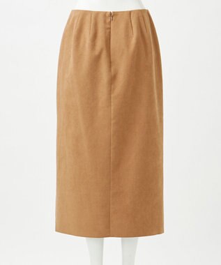 23区 【GOLD LABEL】スウェードタッチレザー ラップスカート キャメル系