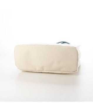 Y'SACCS ヒートエンボス ポルカドットキャンバストートSサイズ ブルー