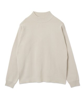 WEGO 【ユニセックス着用ITEM】ミラノリブモックネックプルオーバー ホワイト
