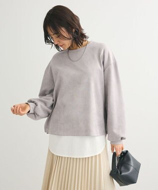 Green Parks ・ＳＵＧＡＲ　ＳＰＯＯＮ　スエードポンチプルオーバ Gray