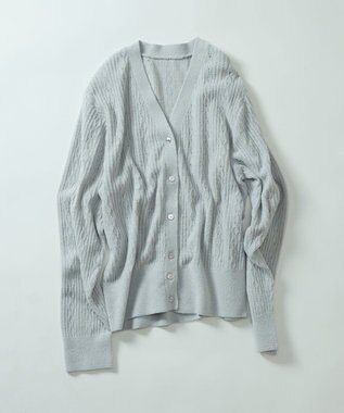 une nana cool とろみ素材がここちよいカーディガン　ｍｏｉ　ｒｏｏｍ（モアルーム） グレー