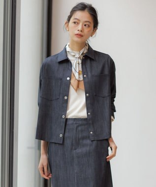 J.PRESS LADIES L セルロースシャンブレー ジャケット
