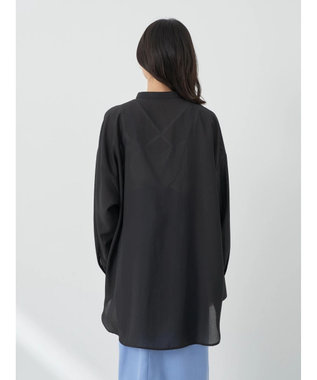 earth music&ecology ショルダースリットシャツ Black