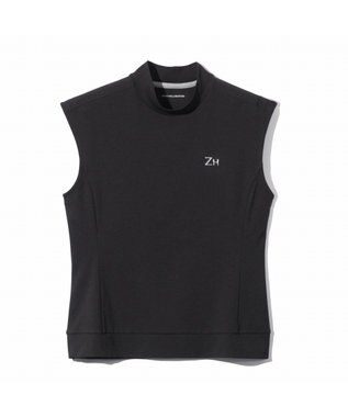 ZERO HALLIBURTON 【吸水速乾・UVケア】 フレンチスリーブモックネックTシャツ ZHG-W5S6b 82981 ブラック