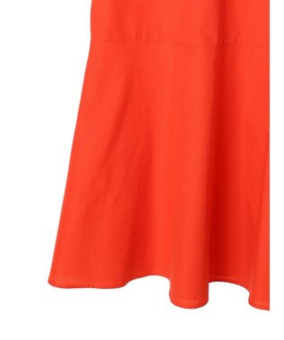 Green Parks 綿麻混マーメイドワンピース Red