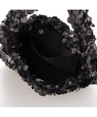 UNBILLION カシュカシュ cachecache / スパンコール2wayミニバッグ ブラック