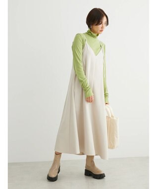 Green Parks ２ｗａｙ起毛キャミワンピース Ecru