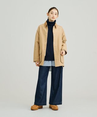 J.PRESS YORK STREET 【UNISEX】ポリエステルサージ ハンティングジャケット ベージュ系