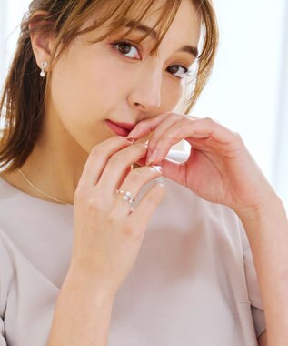 Tiaclasse ボタニカルモチーフストーンリング シルバーA