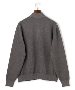 J.PRESS MEN 羽織るだけで整う大人の品格【ストレッチ / イージーケア】【FLEX YARN】ケーブルニット ブルゾンライク カーディガン グレー系