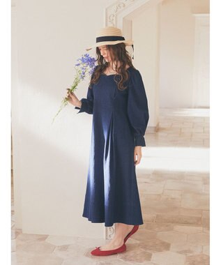 Maison de FLEUR デニムワンピース Navy