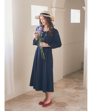 Maison de FLEUR デニムワンピース Navy