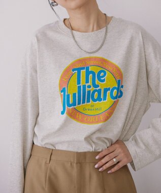 AMERICAN HOLIC サークルロゴプリントロングＴシャツ Oatmeal