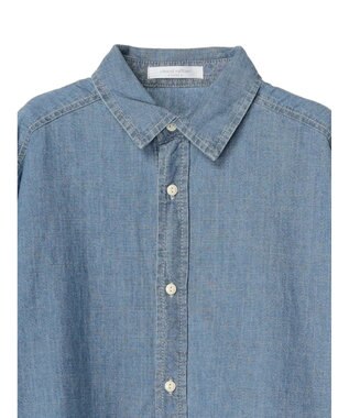 Green Parks ライトオンスデニムＢｉｇシャツ Light Indigo