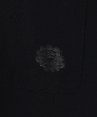 PW CIRCULUS 【MEN】【ストレッチ / 通気性】ロゴ オープンカラー シャツ ブラック系