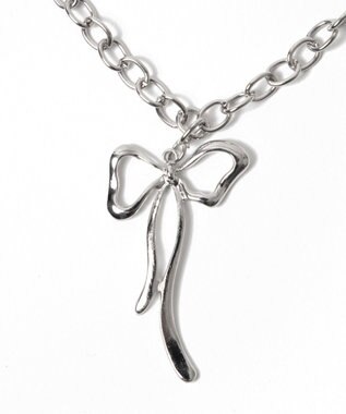 WEGO Lメニーリボンメタルネックレス シルバー