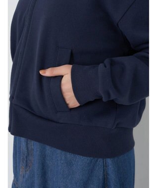 earth music&ecology ｚｉｐパーカー Navy