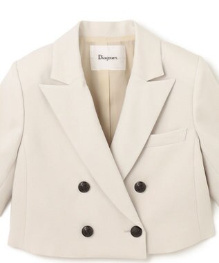 GRACE CONTINENTAL ショートテーラージャケット ベージュ