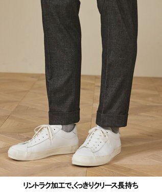 GOTAIRIKU 仕事で着られる 秋冬の綿パン【ストレッチ】コットンモールスキンストレッチパンツ グレー系