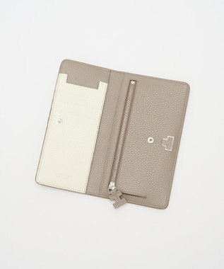 IACUCCI アバ バイカラーロングウォレット CERVO グレージュ