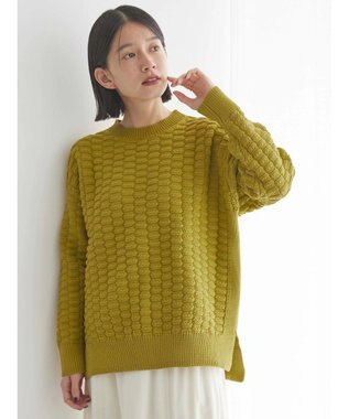 AMERICAN HOLIC エコカルットポコポコプルオーバー Mustard