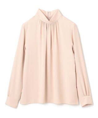 BEIGE， 【L-size】EVA / ハイネックロングスリーブブラウス Nude