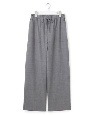 23区 L 【洗える】ナチュラルストレッチサキソニー ベイカー ドロスト パンツ グレー系