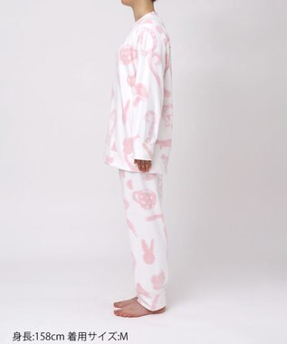 tsumori chisato SLEEP ツモリチサト パジャマ マイクロフリース素材(本体) あったか 長袖 長ズボン レディース UDW403 /ワコール クリーム