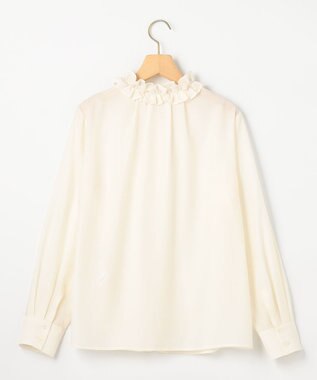 組曲 S 【加藤ローサさん着用】アンティークオーガンフリル ブラウス アイボリー系