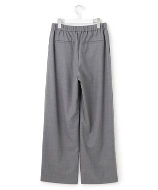 23区 L 【洗える】ナチュラルストレッチサキソニー ベイカー ドロスト パンツ グレー系