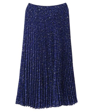 AMERICAN HOLIC 丈違いプリントプリーツスカート Navy