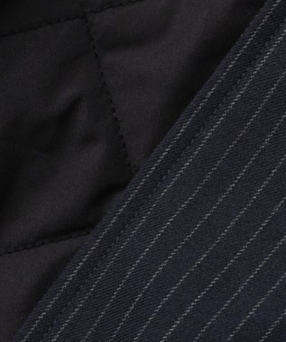 UNFILO MENS FLANNEL TOUCH 中綿ブルゾン [EC限定]ネイビーストライプ