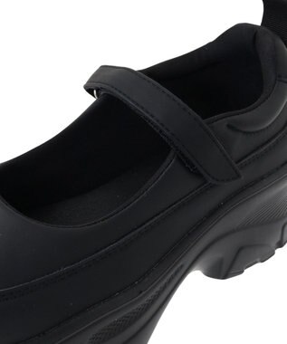 Green Parks ・ｒｉｃｈ　ｂｌｕｅ　厚底ストラップスニーカー Black