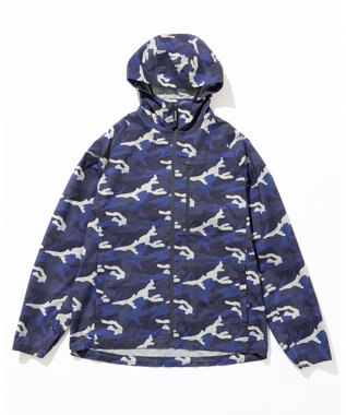 JOSEPH ABBOUD MOUNTAIN 【ストレッチ/軽量/撥水/ポケッタブル】エンボスカモフラージュ パーカー ネイビー系6