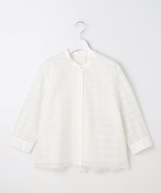 自由区 【カタログ掲載】ジオメトリックレース ブラウス オフ