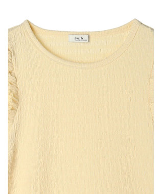 earth music&ecology シャーリングカットプルオーバー Yellow