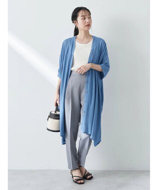 earth music&ecology レーヨンビッグシャツチュニック Sax