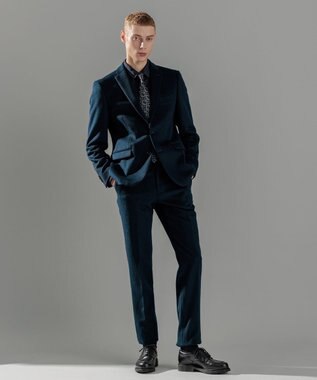 JOSEPH HOMME グロッシーウール / CITY ネイビー系