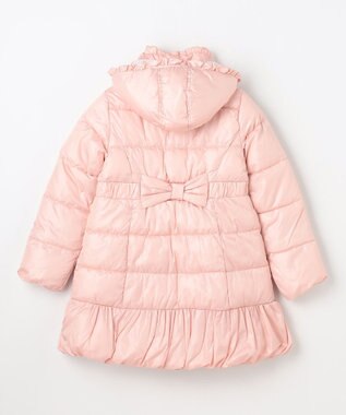 ANY KIDS 【フード取り外し/洗濯機可能】Aラインコート ピンク