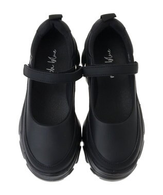 Green Parks ・ｒｉｃｈ　ｂｌｕｅ　厚底ストラップスニーカー Black