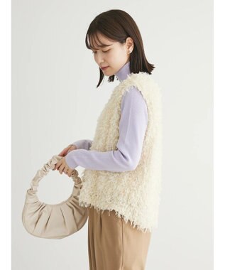 Green Parks ・ＳＵＧＡＲ　ＳＰＯＯＮ　フェザーヤーンベスト Ivory