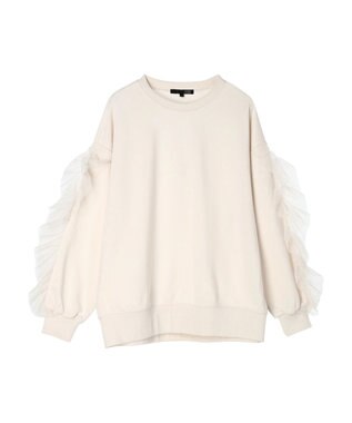Green Parks ・ＳＵＧＡＲ　ＳＰＯＯＮ　チュールフリルプルオーバー Ivory