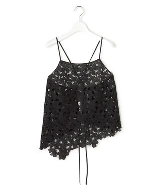 23区 【GOLD LABEL】エンブロイダリーレース キャミソール ブラック系