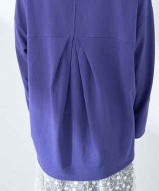 earth music&ecology ラウンドルーズロンＴ Blue