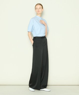 JOSEPH 【洗える】ドレーピーベネシャン　ワイドトラウザーズ Black